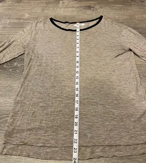 Madewell Brown And Black Long Sleeve Top Women’s Size S thumbnail 4