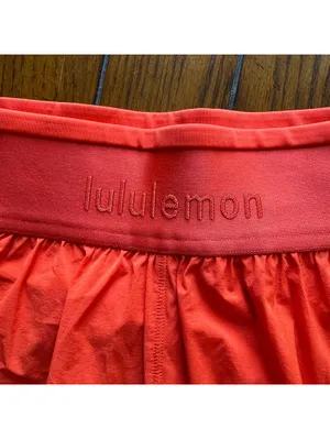 Lululemon License to Train Super High Rise Short 3.5" Cherry Ember XL/12 NWT thumbnail 6