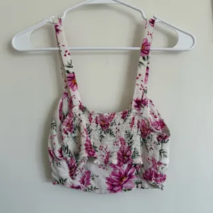 Forever 21 Pink Floral Tank Top thumbnail 3