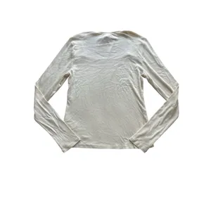 Madewell NWT Angled Neck Long‎ Sleeve Top Women's XL Antique Cream Beige thumbnail 10