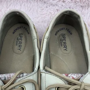 Sperry Top Sider red floral angel fish boat shoes thumbnail 6