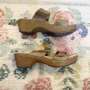 Dansko Womens Double Buckle Slip On Sandals 39 US 8.5/9‎ Casual Comfort Beachy thumbnail 3