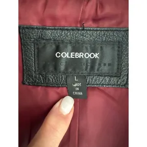 Colebrook Classics Black Genuine Nappa Leather Zip Up Jacket Womens Large L thumbnail 4