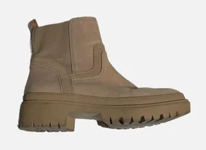 Lucky Brand Women Tan Suede Lug‎ Sole Chelsea Ankle Boots Side Zip Size 9M 40 thumbnail 1