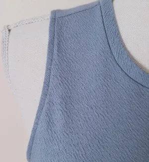 Express blue blouse size small thumbnail 2