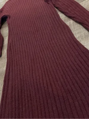Aerie Maroon Sweater Dress thumbnail 5