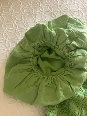 Revolve Green Puff Sleeve Top thumbnail 4