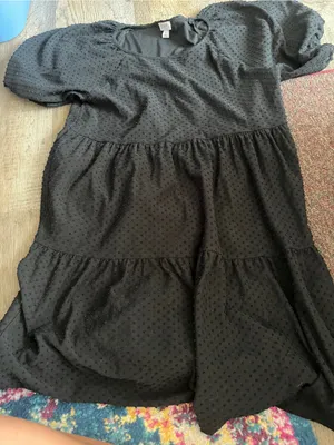 J crew Black Swiss Dot Puff Sleeve dress thumbnail 4