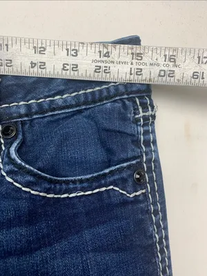 Rock Revival size 31 Eugenia denim Indigo Bootcut Jeans Contrast Stitching west thumbnail 8