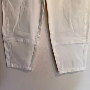 Everlane The Utility Barrel Pant Bone White Organic Cotton High Rise Size 8 NWT thumbnail 6