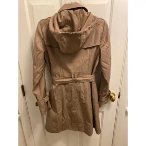 Cole Haan Belted Trench Coat Women Small Taupe Khaki Water Resistant Jacket NWOT thumbnail 6