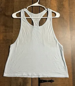 Offline by Aerie Light Blue Racerback Tank Top thumbnail 1