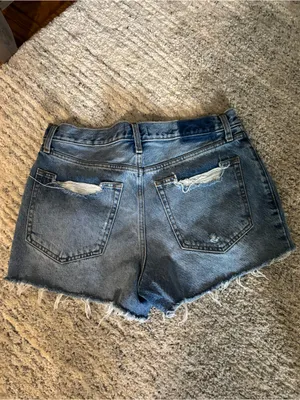 Abercrombie & Fitch Annie High Rise Distressed‎ Denim Shorts - 30 / 10 thumbnail 8