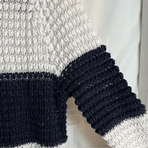 American Eagle Jegging Sweater Women’s Size‎ Medium Striped Knit Cozy Nautical thumbnail 4