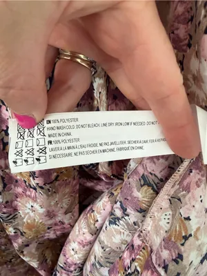 En Saison Jocelyn Pink Purple Floral Tiered Romantic Open Back Maxi Dress M thumbnail 7