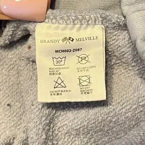 1017‎ | Brandy Melville Rosa Newport Beach Graphic Jogger Sweatpants Gray OS thumbnail 6