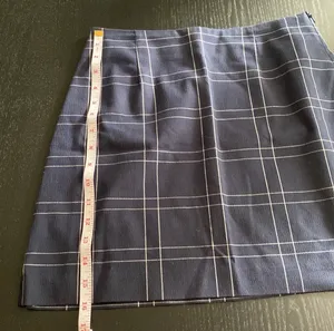 The Limited Navy Plaid Skirt thumbnail 4