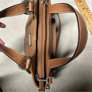 Rosetti Light Brown Camel Vinyl Handbag with Strap & Wallet thumbnail 7