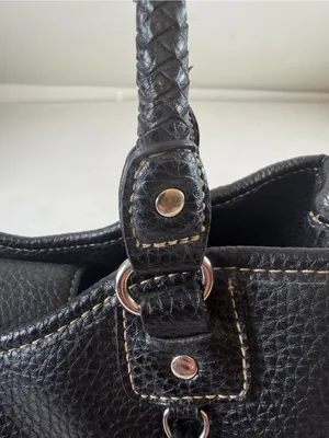 Relic Black Pebbled Shoulder Bag with‎ Flower Charm thumbnail 12