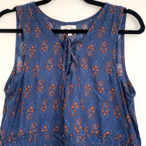 5/$25 Maurices Paisley‎ Tank Top Lace Up Neckline thumbnail 3