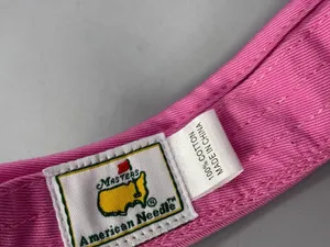 Masters American Needle Visor Hat Womens Pink Golf Tournament Hook & Loop thumbnail 8