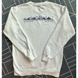 Comfort Colors Seaside Sweatshirt The New Town The Old Ways Coastal Prep White S thumbnail 7
