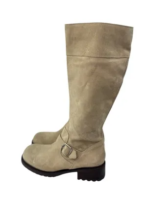 -J. Crew Boots Womens Size 9 Suede Leather Mid Calf Quiet Luxury Old Money Italy thumbnail 6