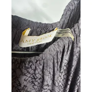 Ramy Brooke Lauren Cold Shoulder Snake Print Mini Dress Women's Gray Size Small thumbnail 4