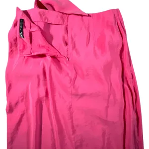 Zara Midi Skirt Womens Small Vibrant Pink‎ Faux Wrap Side Knot Summer thumbnail 5