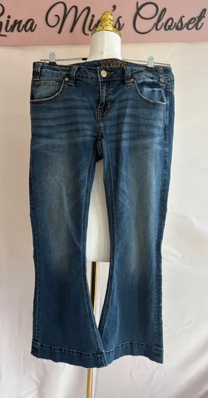 Rock & Roll Women's Blue Denim Bootcut Jeans Size 30x30 thumbnail 1