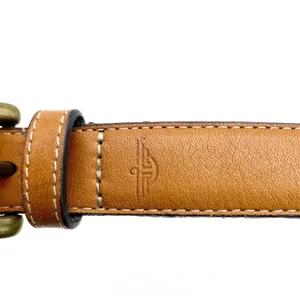 Dockers Womens‎ M Colorblock Belt Western Brown Red Black Leather Brass thumbnail 4