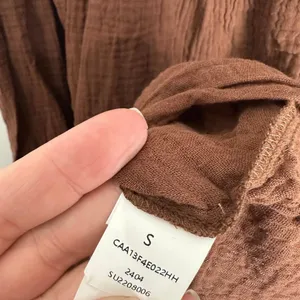 Cupshe Brown Gauze Square Neck Flared Leg Short Romper S NWT Boho Vacation thumbnail 4