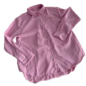 Women's Long Sleeve Button Up Blouse Pink Mauve Color Size S #260494 thumbnail 1