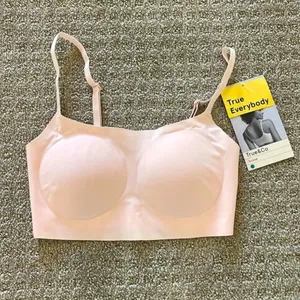 NWT - True & Co. Pale Pink Scoop Wireless Bra thumbnail 3