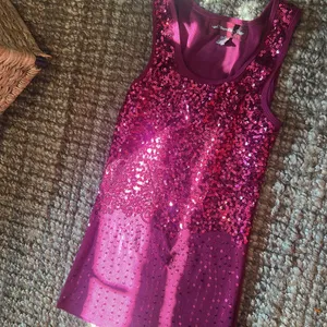Sugar & Spice Vintage Pink Sequenced Tank Size Medium thumbnail 6
