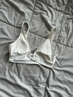 Aerie Bathing Suit Top White thumbnail 2