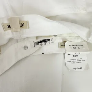 Madewell Superwide Leg Jeans Airy Denim Tile White High Rise Relaxed US 28 NWT thumbnail 11