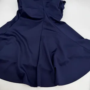 Formal Dress Womens M Navy Blue Boatneck V-back Mermaid Long Maxi Elegant Gown thumbnail 12