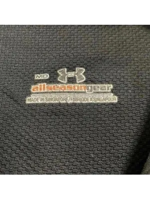 Under Armour Black Long Sleeve All Seasons Workout Compression Top Slim gym thumbnail 5