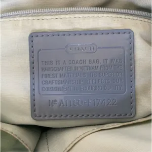 COACH Optic Signature Butterfly F17422 Zip Top Tote thumbnail 9