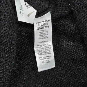 Joe Fresh Women's Small S P Black Acrylic‎ Turtleneck Sweater Long Sleeve thumbnail 4