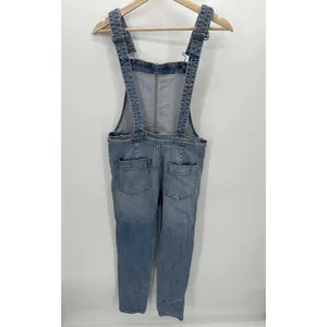 Gap Womens XS Denim Overalls‎ Medium Wash Open Back Relaxed 90s Y2K Bib Jeans thumbnail 3
