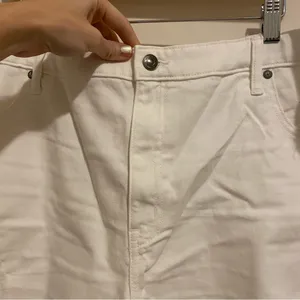 NWT Aerie White Cutoff Shorts size XXL thumbnail 4