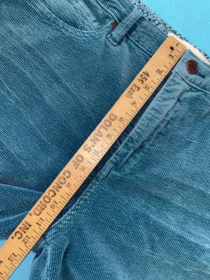 SOFT SURROUNDINGS Corduroy green teal straight leg button zipper closure size 14 thumbnail 8