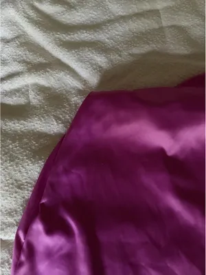 Pink Rose Pink satin slip dress with tie back thumbnail 5