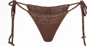 SKIMS Crochet swim tie bikini bottom thumbnail 1