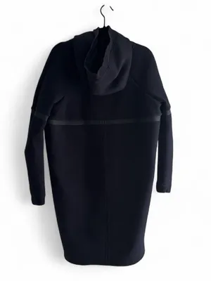 Nike Tech Fleece Longline Cocoon Full Zip Jacket Womens Black Coat Size Medium thumbnail 3