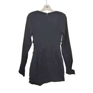 House of CB Elize Mini Dress Black Size Medium NWT Club Outfit Long Sleeve thumbnail 3