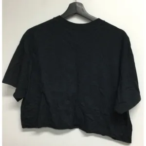 Gildan Halloween Cropped T-shirt Custom DIY Little Boo Black Tee Size L thumbnail 3