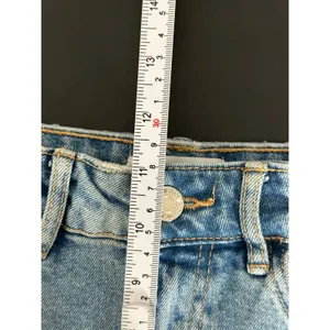 Zara‎ Womens Medium Wash High Rise Cut Off Distressed Denim Jean Shorts Size 4 thumbnail 8
